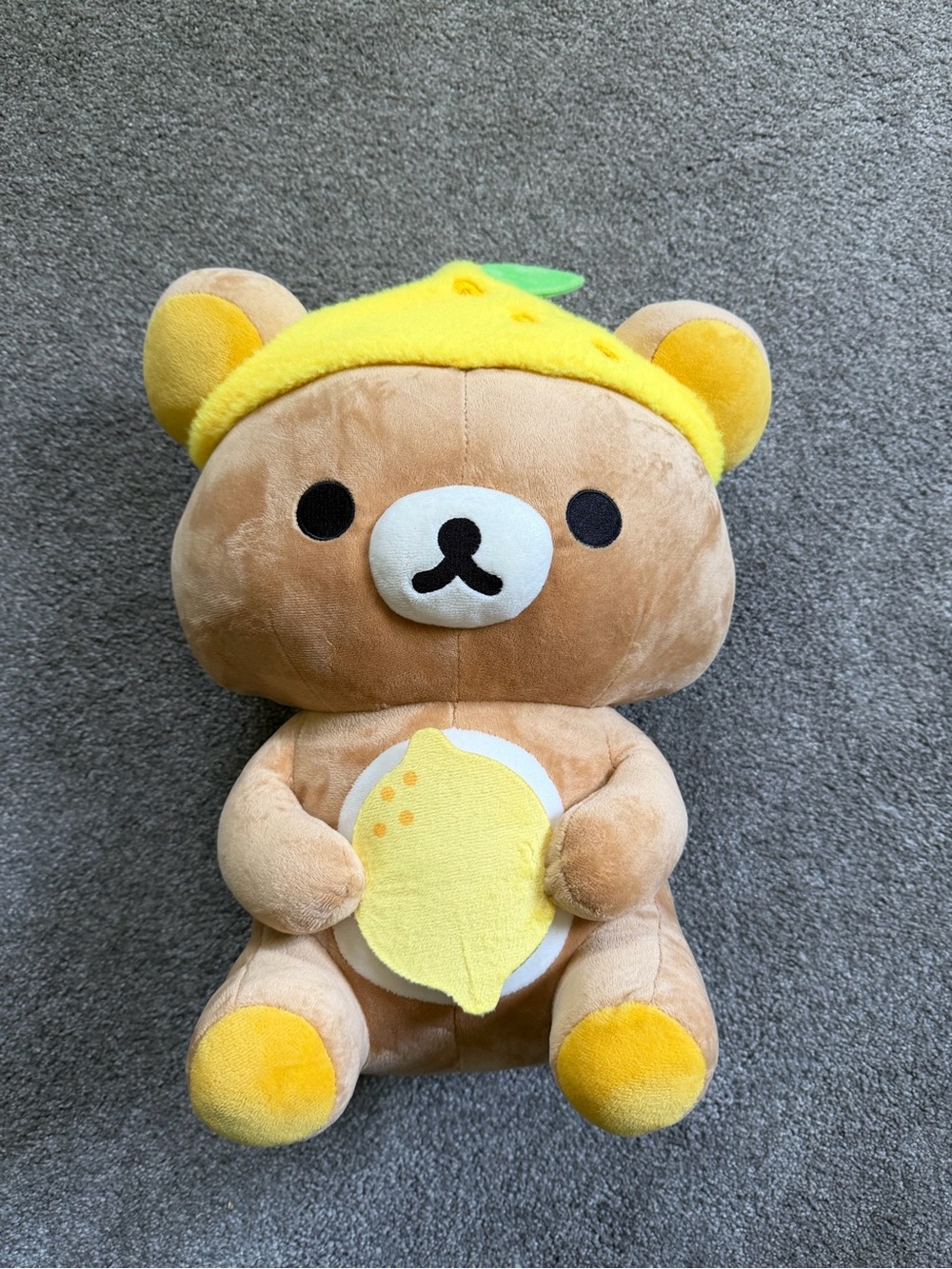 San-X Rilakkuma Holding Lemon Slice Costume Plush Large